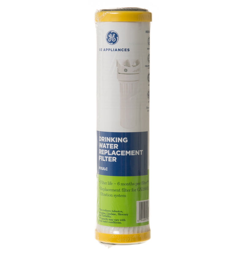 GE FXULC Undersink Water Filter Lead Cyst Reduction - Front View - Genuine OEM