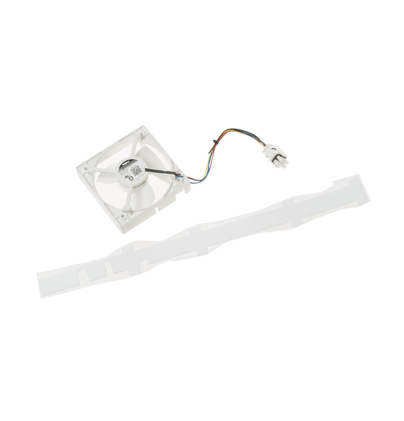 GE WR60X10352 Refrigerator Freezer Fan and Felt Assembly - Front View - Genuine OEM Part
