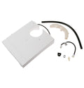 Refrigerator Drain Pan and Evaporator Cover WR17X48086 GE Appliances Replacement Part Side View