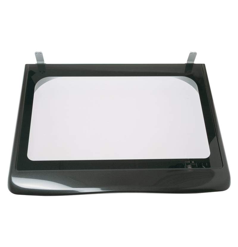 GE Washer Lid Glass Frame Assembly Diamond Gray WH10X40098 Front View