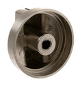 Range Stainless Steel Burner Knob WB03X42210 GE Appliances Replacement Part Side View