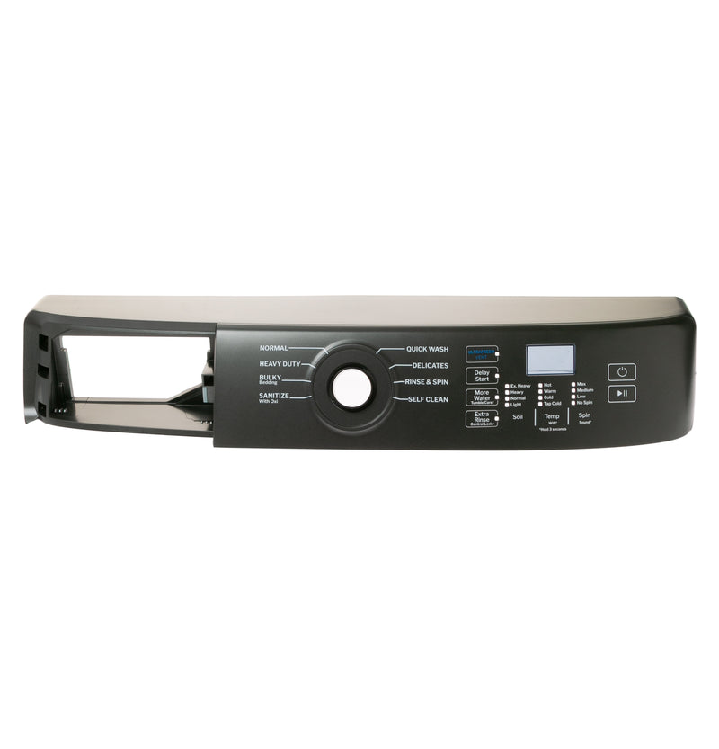 GE Washer Control Panel Carbon WH13X38877 Front View