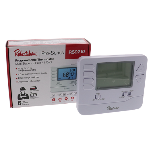 HVAC Programmable Wall Thermostat RS9210 ERRS9210