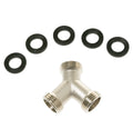 WX14X10012 GE Steam Dryer Hose Kit with Brass Y Fits Hotpoint Profile Cafe Back View