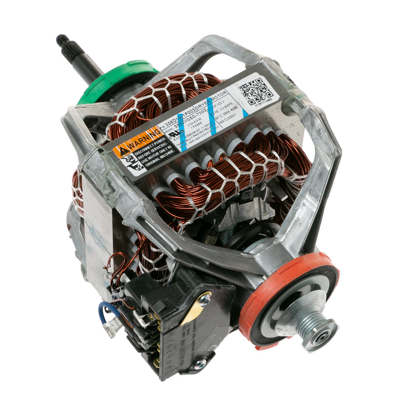 GE Front Load Dryer Motor WE03X39037 Front View