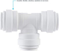 John Guest 1/4 in. Push-to-Connect Tee Fitting For: Water Filtration Systems