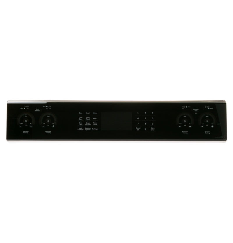 GE Range Control Panel Stainless WB27X50591 Front View